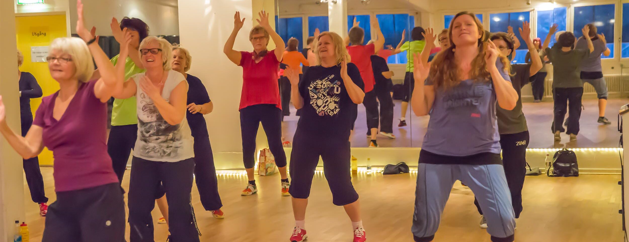 Zumba Gold Videdals Privatskola. Inställt pga teaterinspelning på skolan.